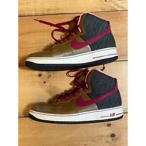 Nike Air Force one high ale brown mens size 13.